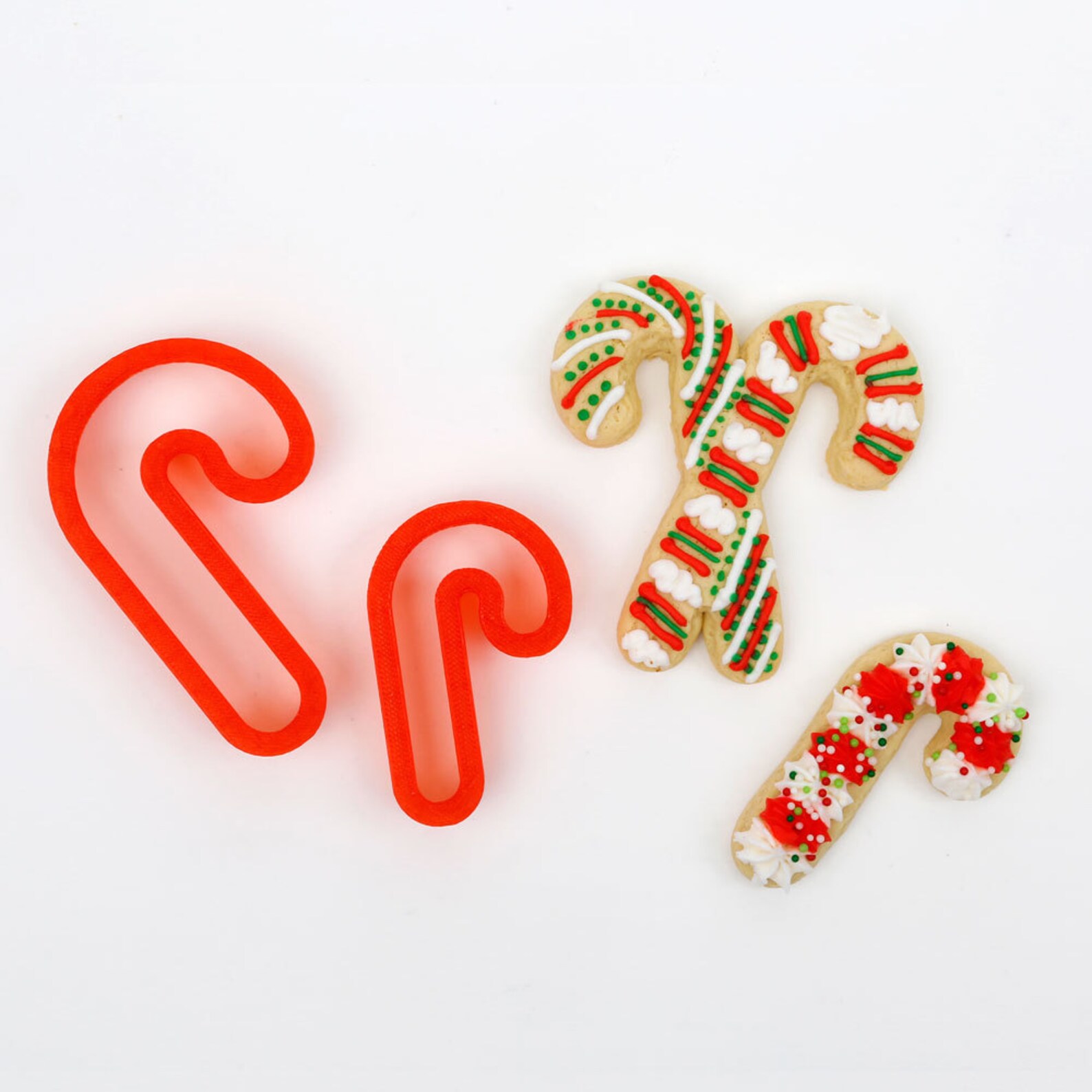 Candy Cane Cookie Cutter 3cutter Set Etsy