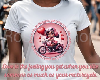 Retro black biker chick t shirt motorcycle quote shirt biker girl t-shirt black lady motorcycle rider apparel funny rider shirt gifted biker