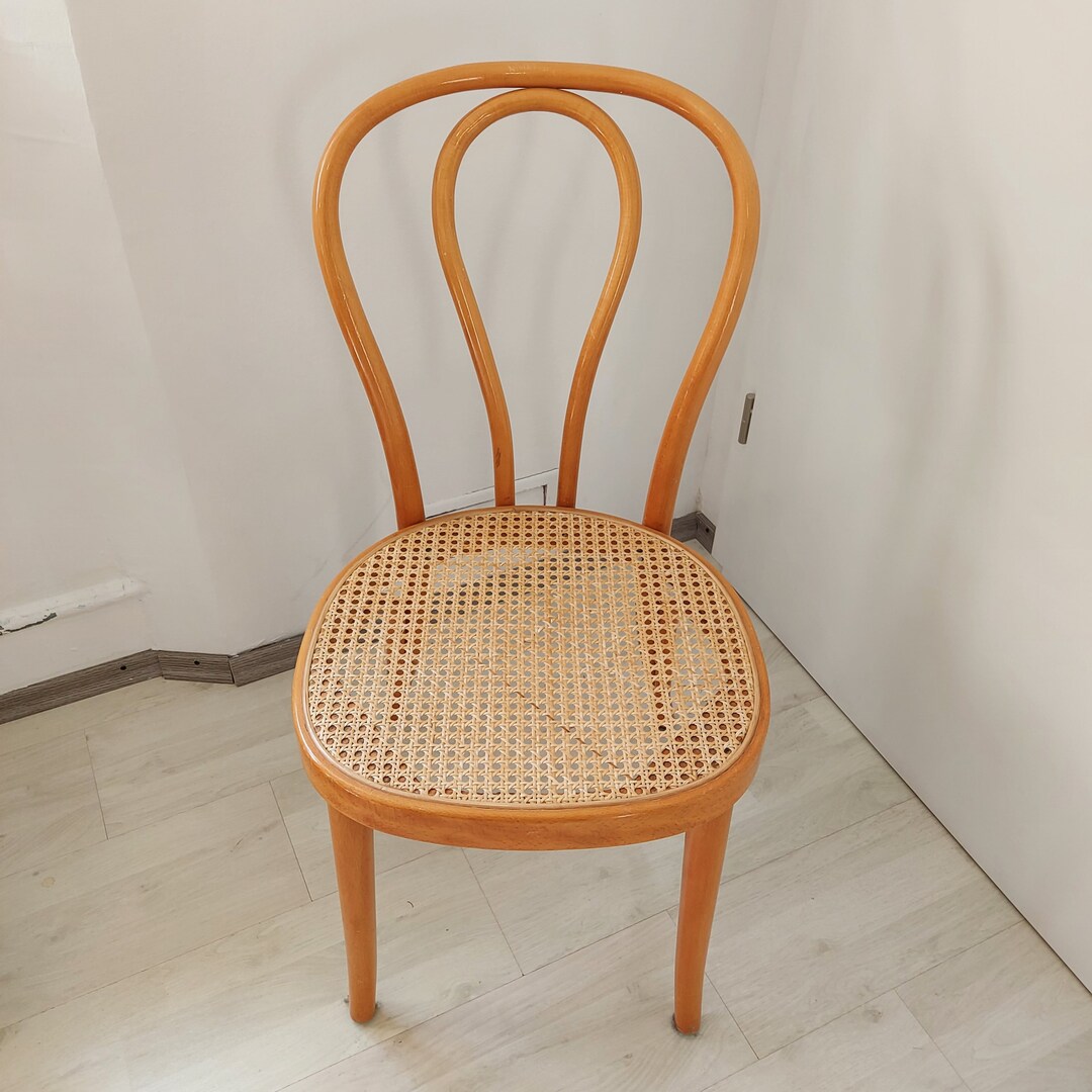 6 Thonet Bentwood Rattan Chair / Original Stol Kamnik / Retro / Vintage ...