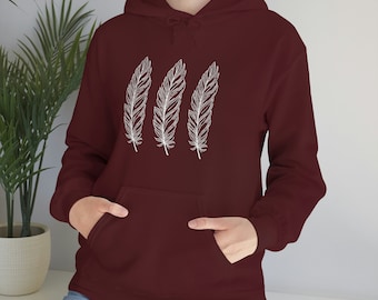 Unisex Heavy Blend Hooded Sweatshirt / Triple Feather Hooded Sweatshirt / Unisex /