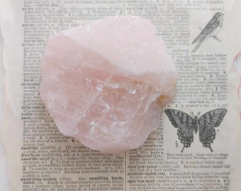 Large Rose Quartz Crystal / Love Vibes / Metaphysical Crystal /