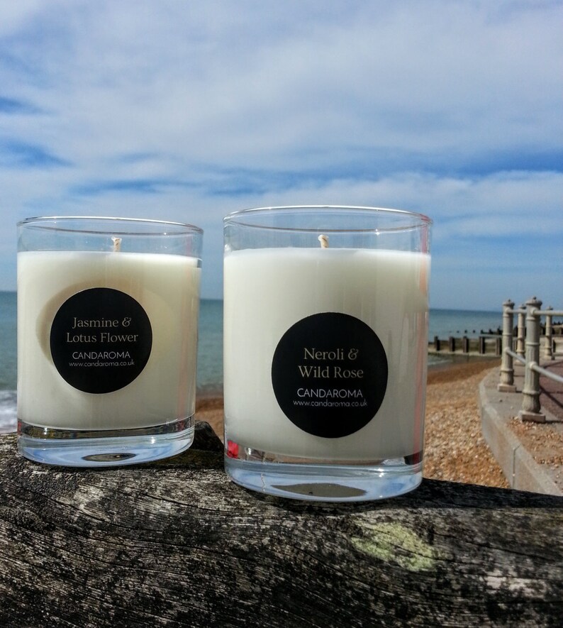 Neroli & Wild Rose soy blend candle image 2