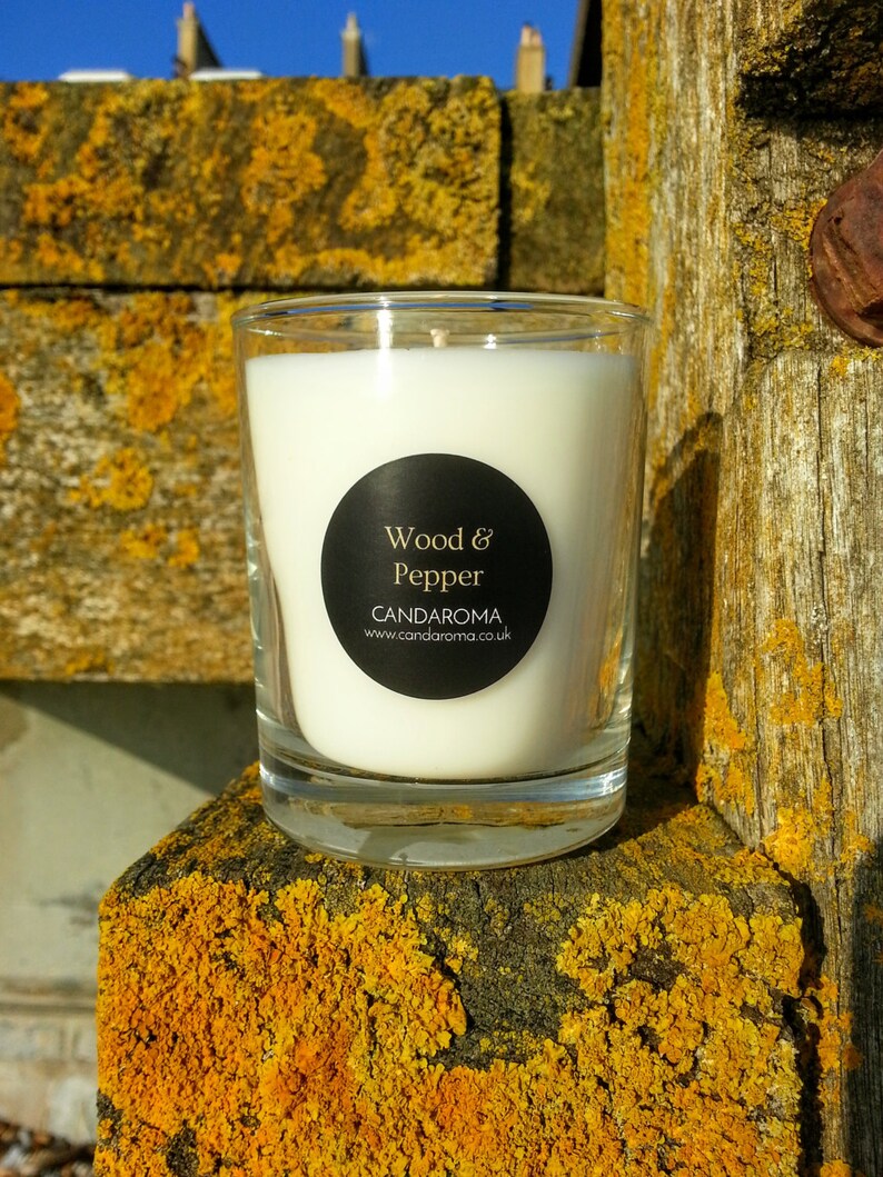 Wood & pepper soy blend candle image 2