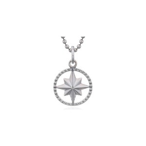 North star pendant in silver