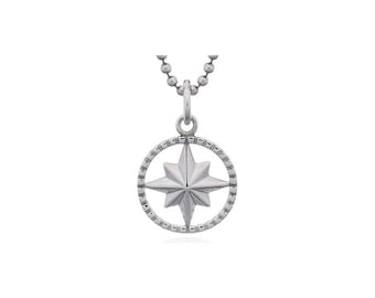 Silver North Star Pendant