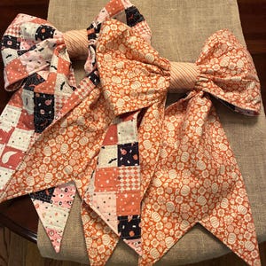 Halloween/Fall Big Patchwork Bows