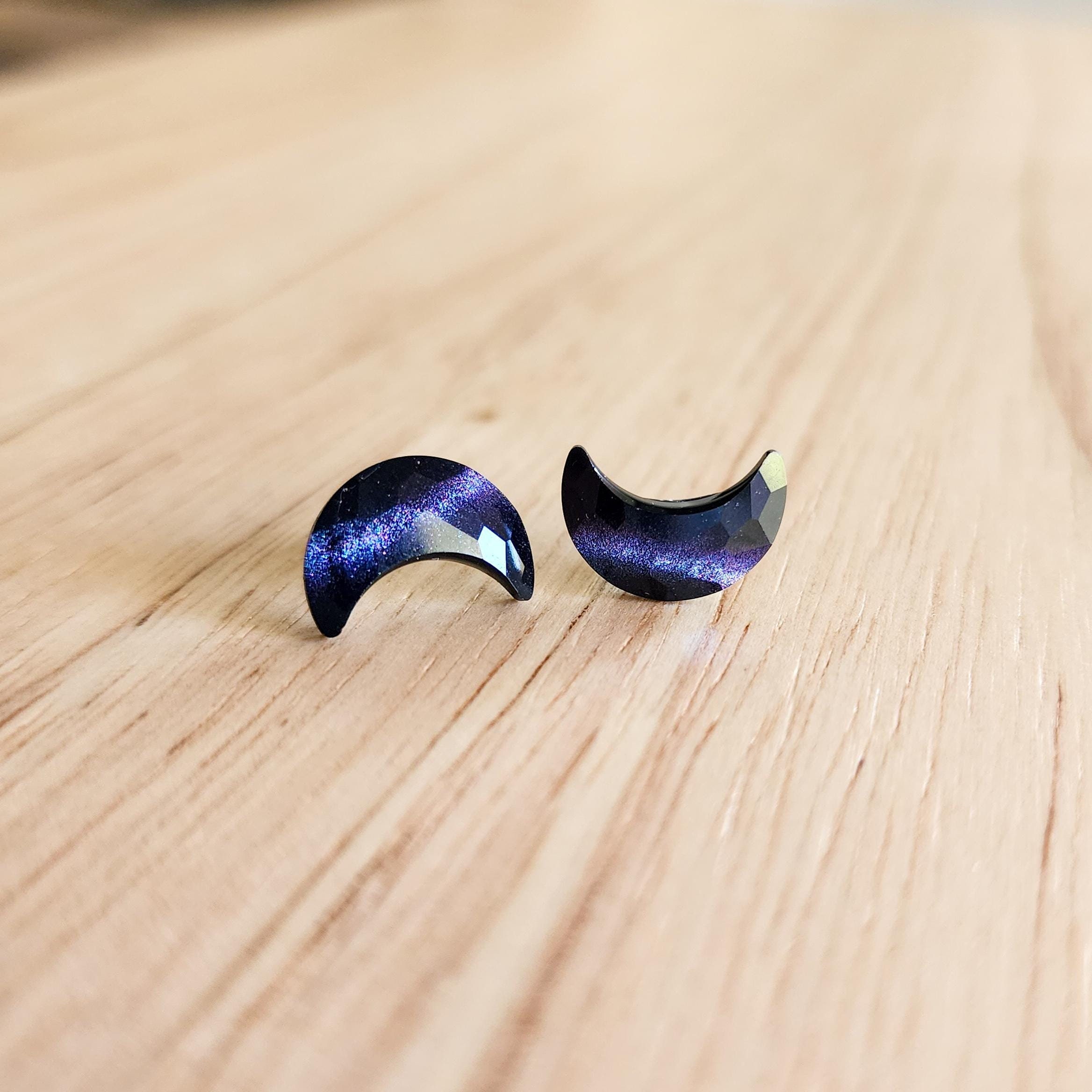 ★MIDNIGHT MOMENT.★ cosmic earring silver Starry Night - Earrings – KUURTH