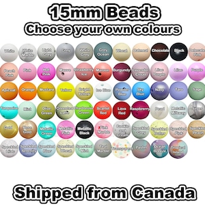 5 Silicone Beads With Star, 15mm Silicone Focal Beads for Sensory