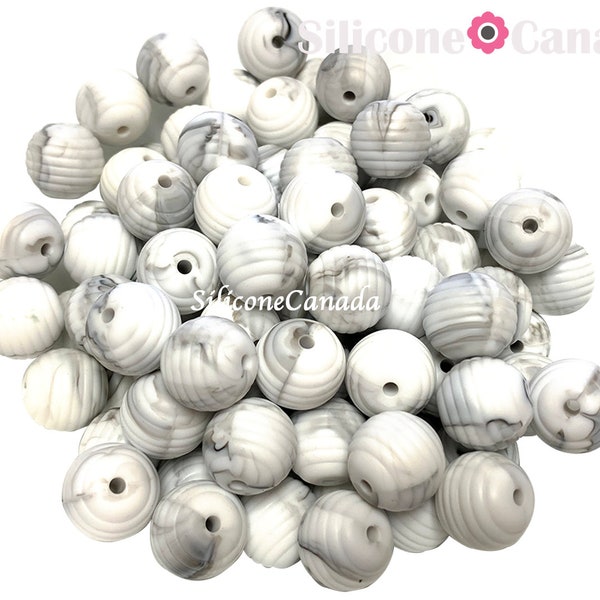 Marble Silicone Bead Etsy