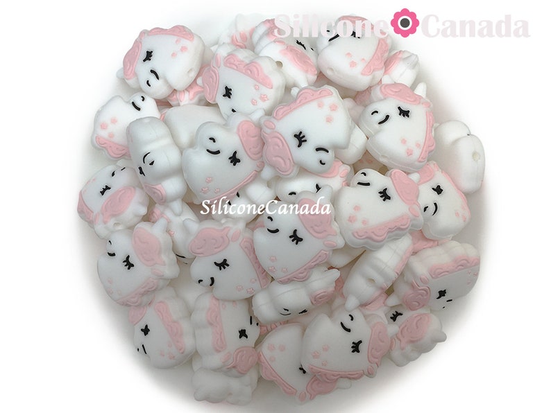 Loose BPA free silicone craft supplies Canada USA Europe highest quality Wholesale Bulk Discount. Unicorn Silicone Beads