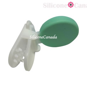 Pince en plastique avec couvercle rond en silicone de qualité alimentaire, pinces à sucette, pinces à bretelles, pinces à tablier, pinces à mitaines, pinces crocodile bricolage, Canada image 8