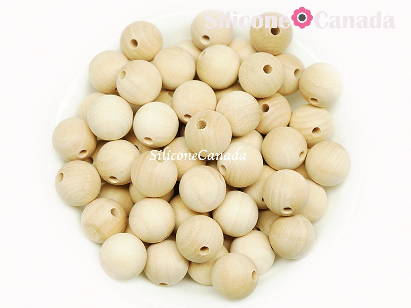 8mm Round Unfinished Wood Beads Small Wooden Craft Beads for
