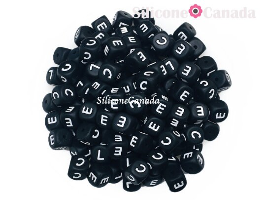 12mm Silicone Letter Beadsletter Silicone Beadssilicone 