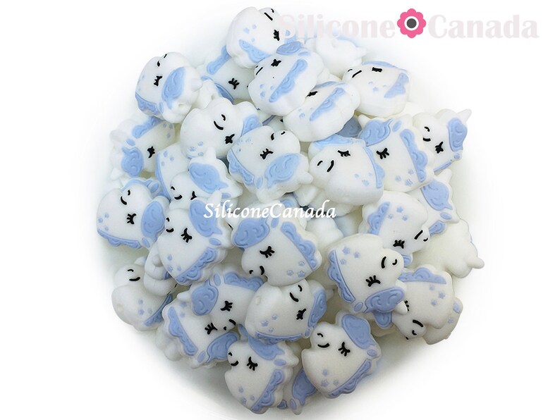 Loose BPA free silicone craft supplies Canada USA Europe highest quality Wholesale Bulk Discount. Unicorn Silicone Beads