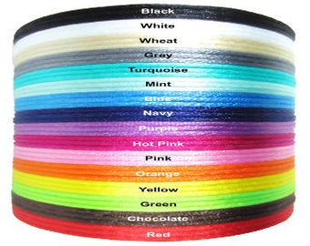 Satin Nylon Cord & Breakaway Clasp Set.  1.5mm Satin Nylon Cord Sold By Yard with Breakaway Clasp.