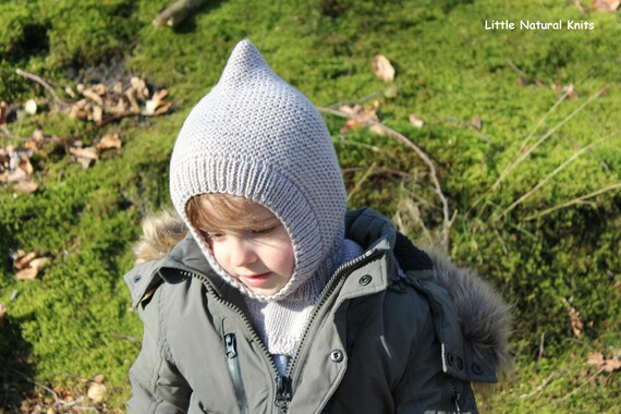 Baby, Toddler & Kids Elf Pixie Balaclava Hat in Sand Beige 