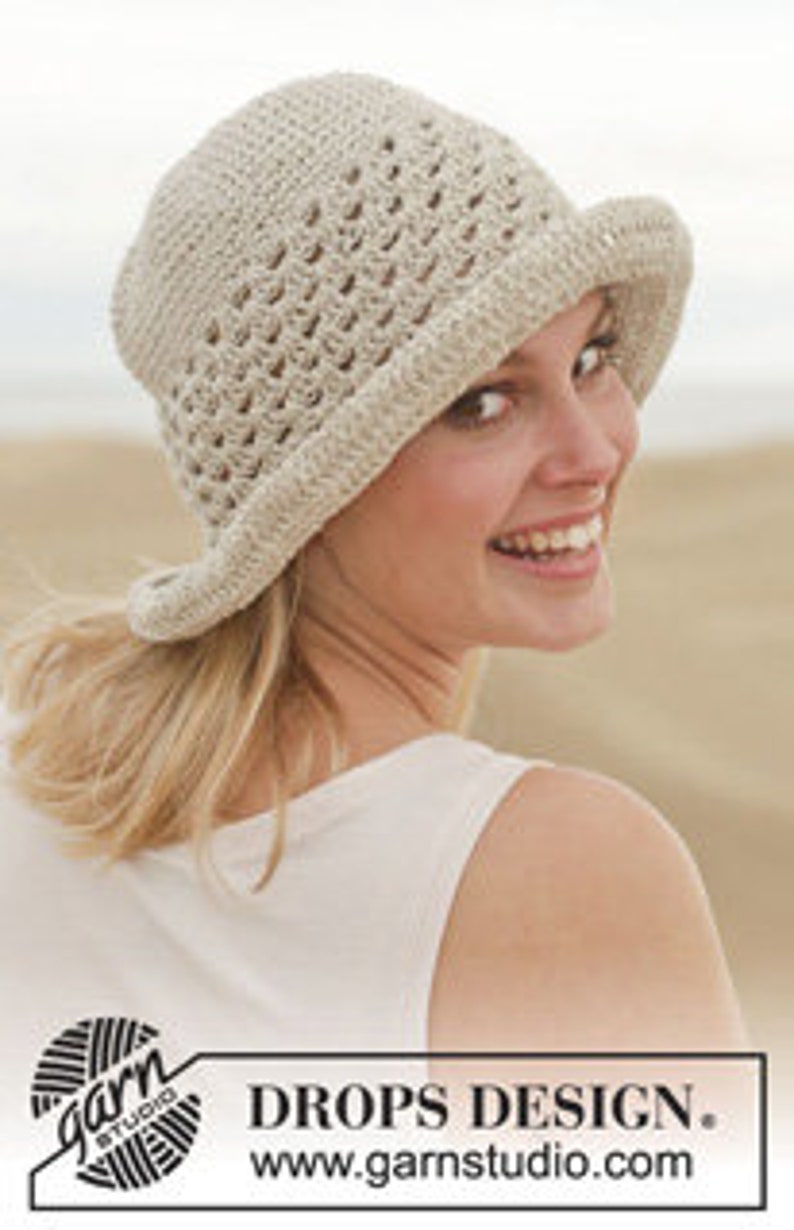 Crochet Women/'s Summer Hat More Colors Hand Crocheted Organic Linen /& Cotton Sun Hat in Natural Linen for Women Coral White Toffee