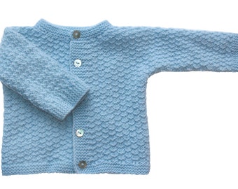 Kleding Unisex kinderkleding Unisex babykleding Sweaters 62-68 Handgemaakte Trui van Maraki gemaakt van Nicky Velours Monster kleur lichtblauw Nieuw 