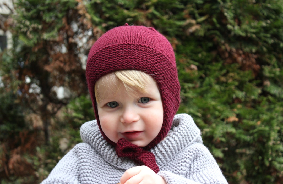 Pure Merino Wool Baby Toddler &kids Winter Earflap Hat en Etsy España