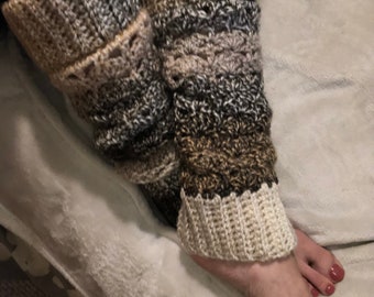 Crochet leg warmers