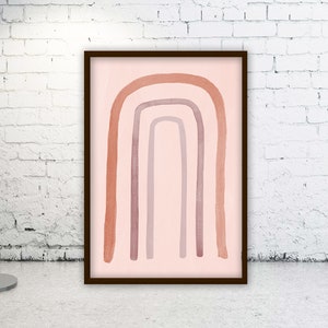 3 arches-fard à joues, Printable art, impression téléchargeable, art contemporain moderne, décoration murale symbolique, téléchargement numérique, décoration intérieure