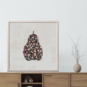 Poire, Printable art, impression téléchargeable, art contemporain moderne, décoration murale symbolique, téléchargement numérique, décoration intérieure