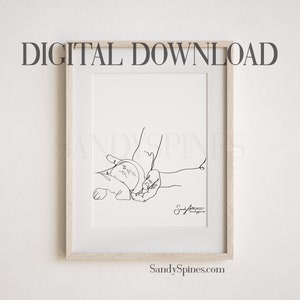 Pediatric Adjusting Line Art | DIGITAL DOWNLOADS | SandySpines