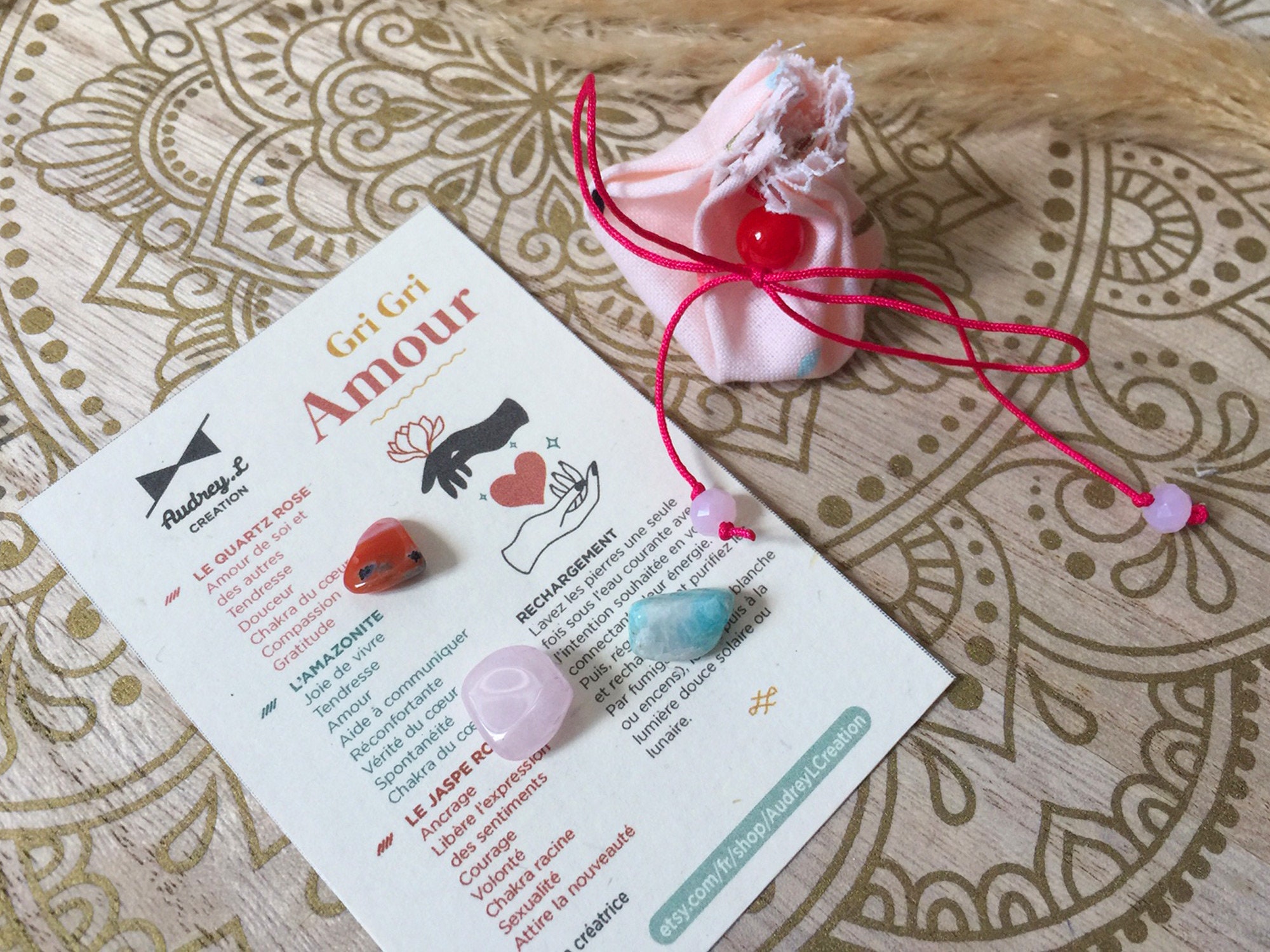 Gri Gri { Amour } Quartz Rose