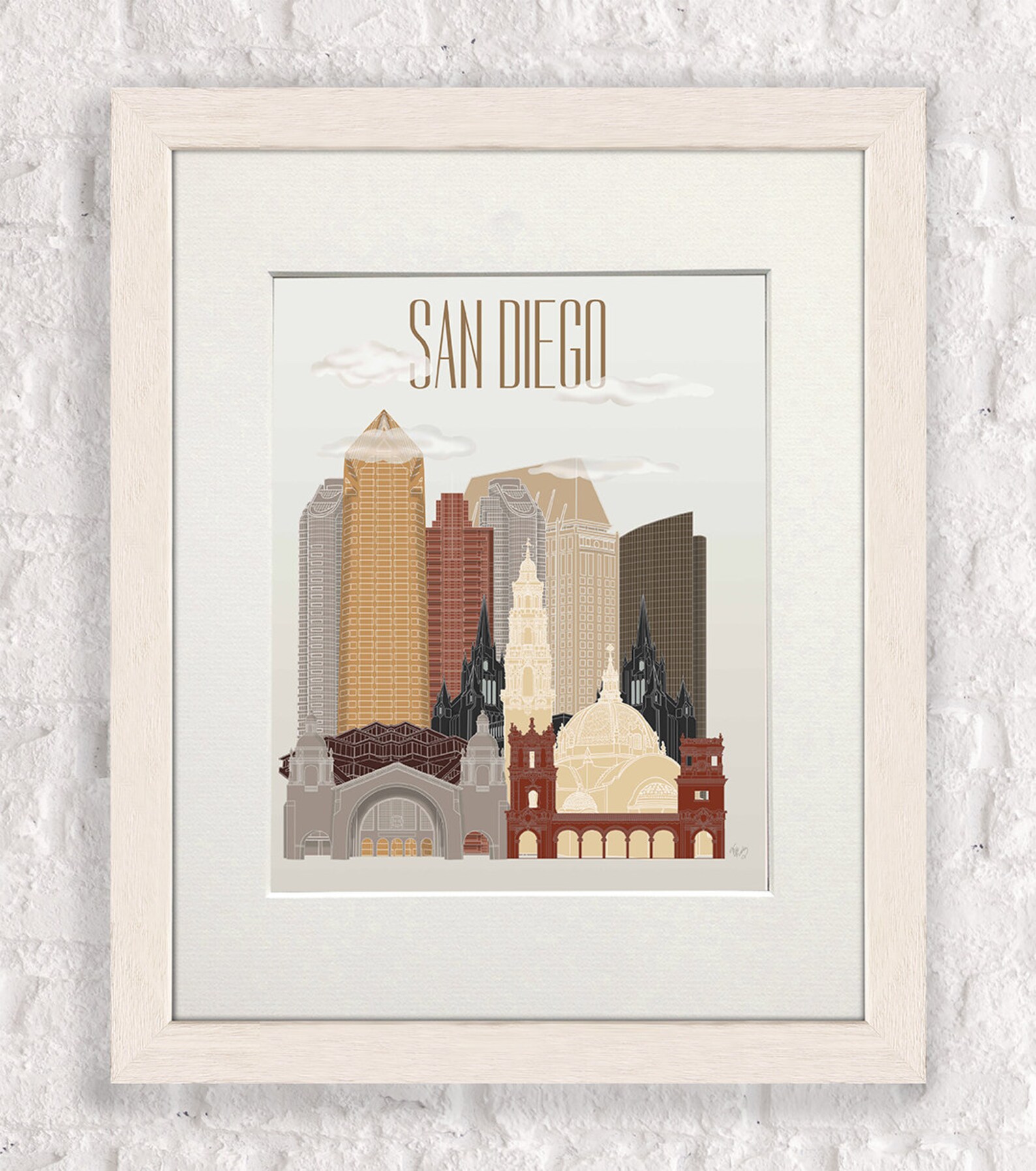 San Diego Wall Decor San Diego Print San Diego Wall Art San | Etsy