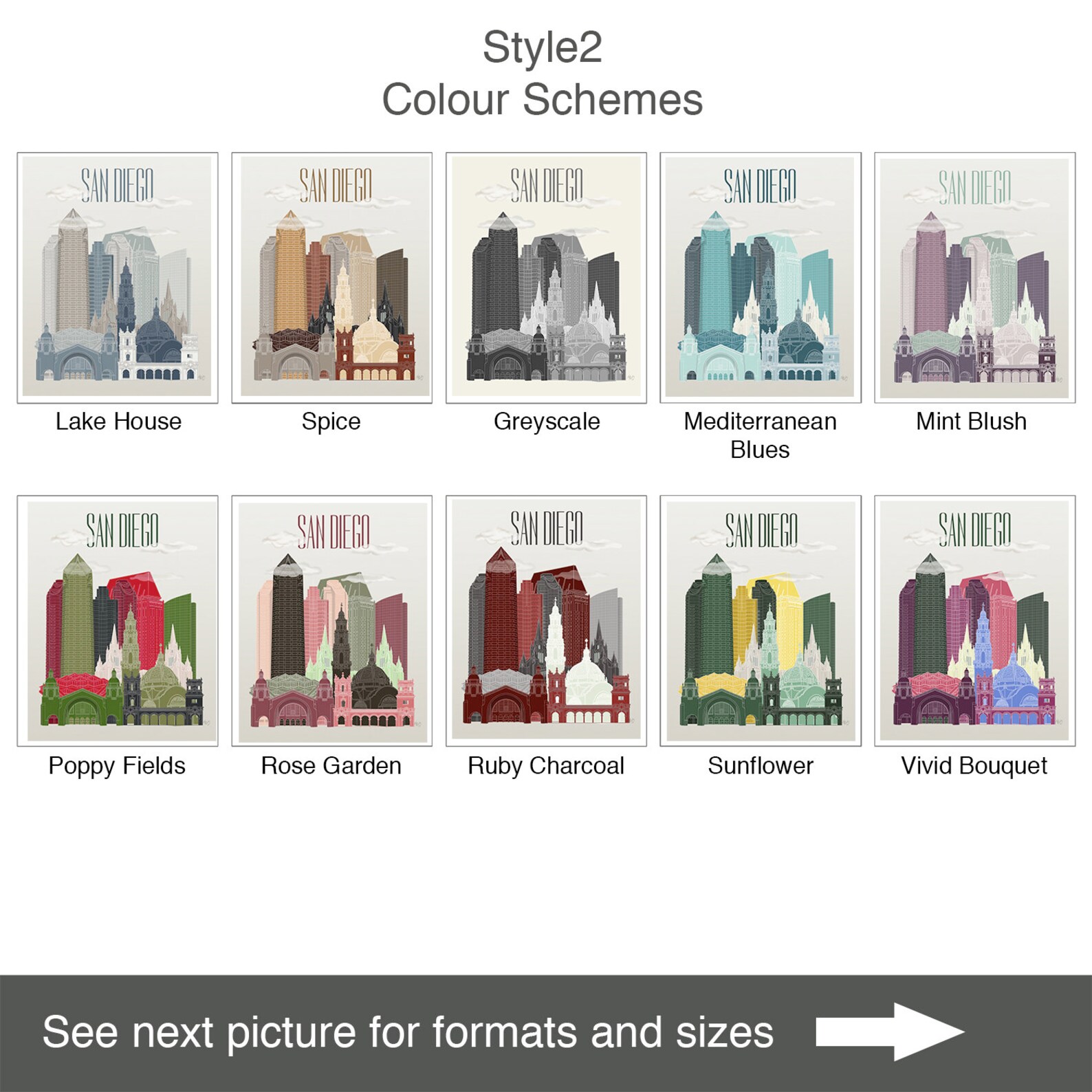 San Diego Wall Decor San Diego Print San Diego Wall Art San | Etsy