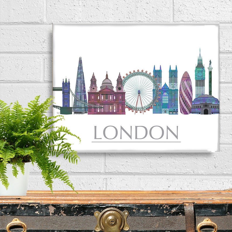 London framed print London Art London Print London Poster Etsy