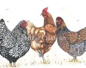 Hen party Limited edition print