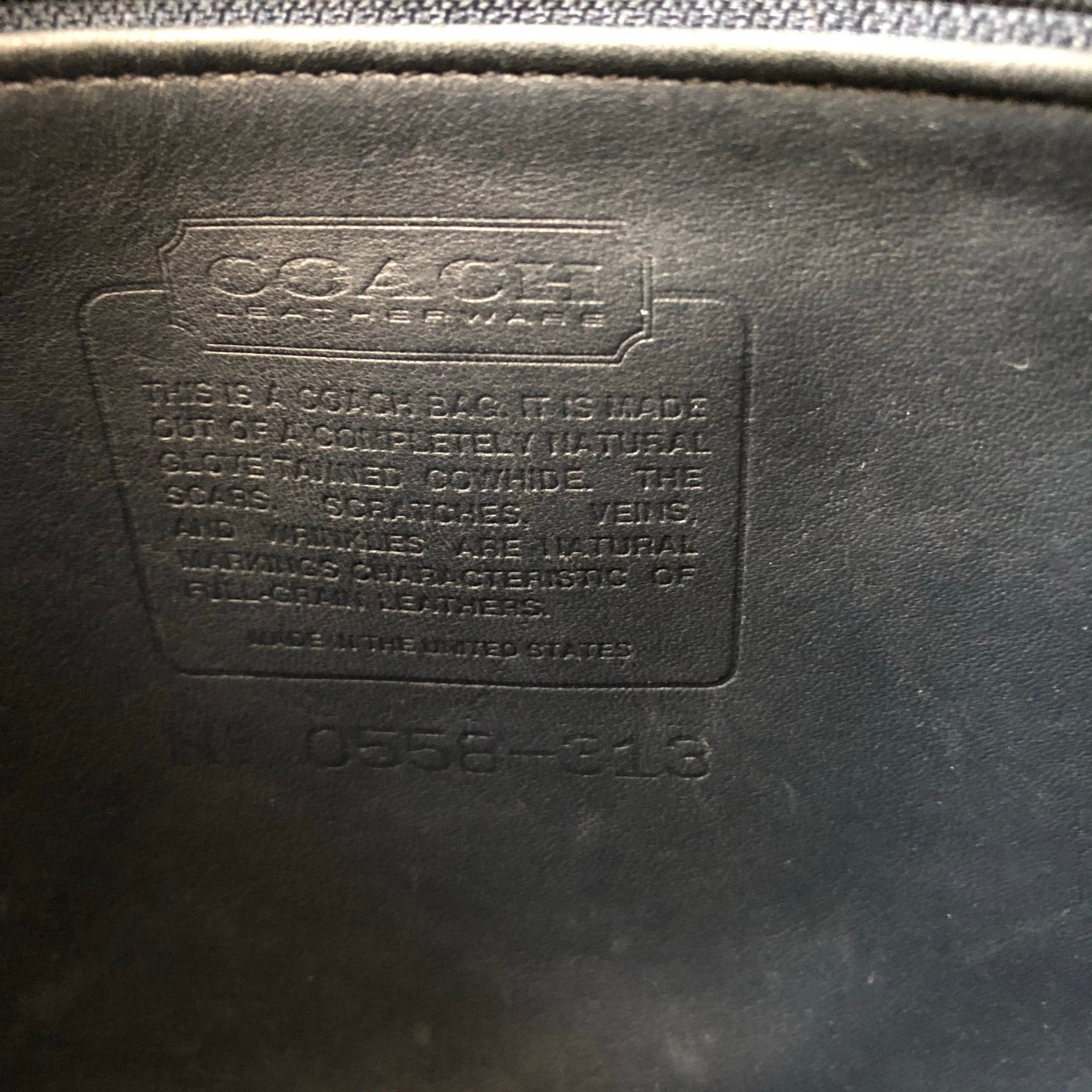 Vintage Coach Museum Bag 4127 in Blue Leather USA Made in Etsy