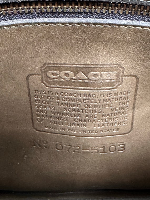 Rare Vintage Coach MULBERRY 9899 Sage green Leather 