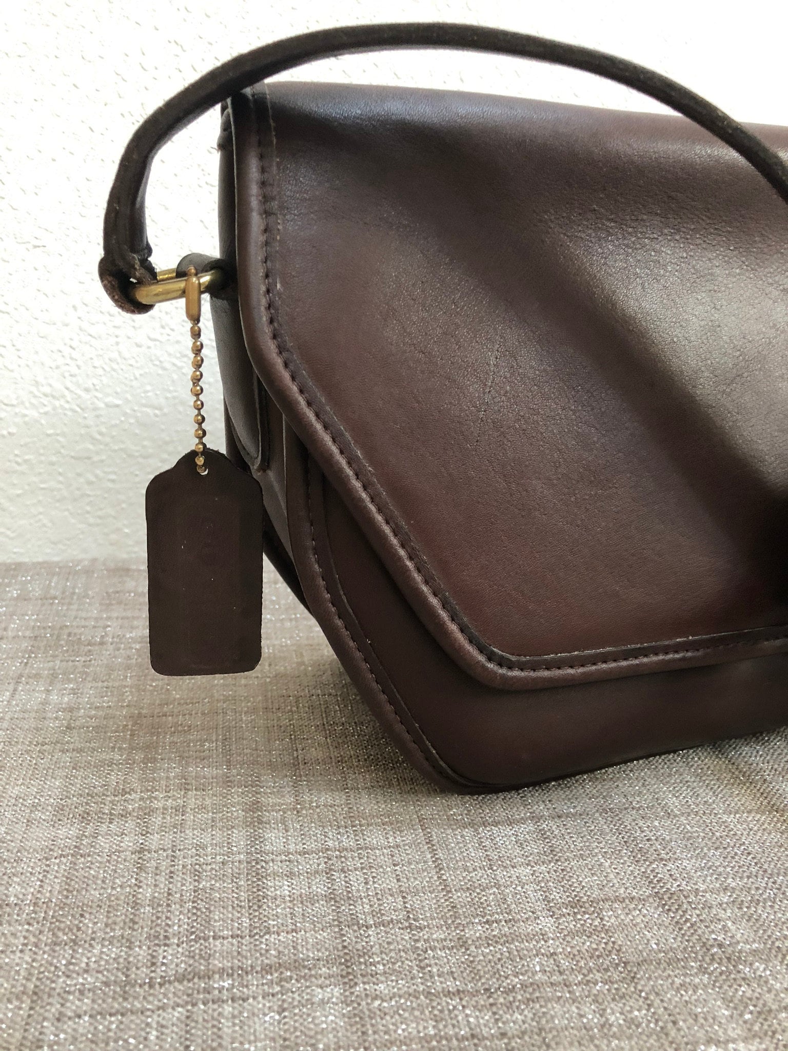 Vintage Coach Vista Bag Mahogany Leather Shoulder Bag - Etsy