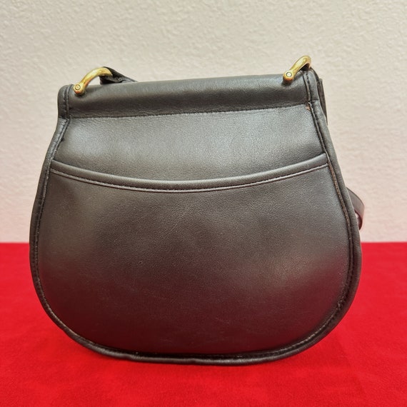 Vintage Coach Post Pouch 9906 in Black Leather, U… - image 3