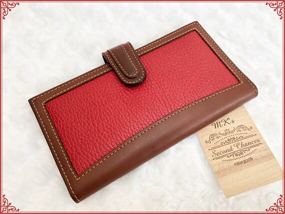 Vintage COACH Sheridan Checkbook/wallet Style 4307 in Red - Etsy Vintage COACH Sheridan Checkbook/wallet Style 4307 in Red - Etsy