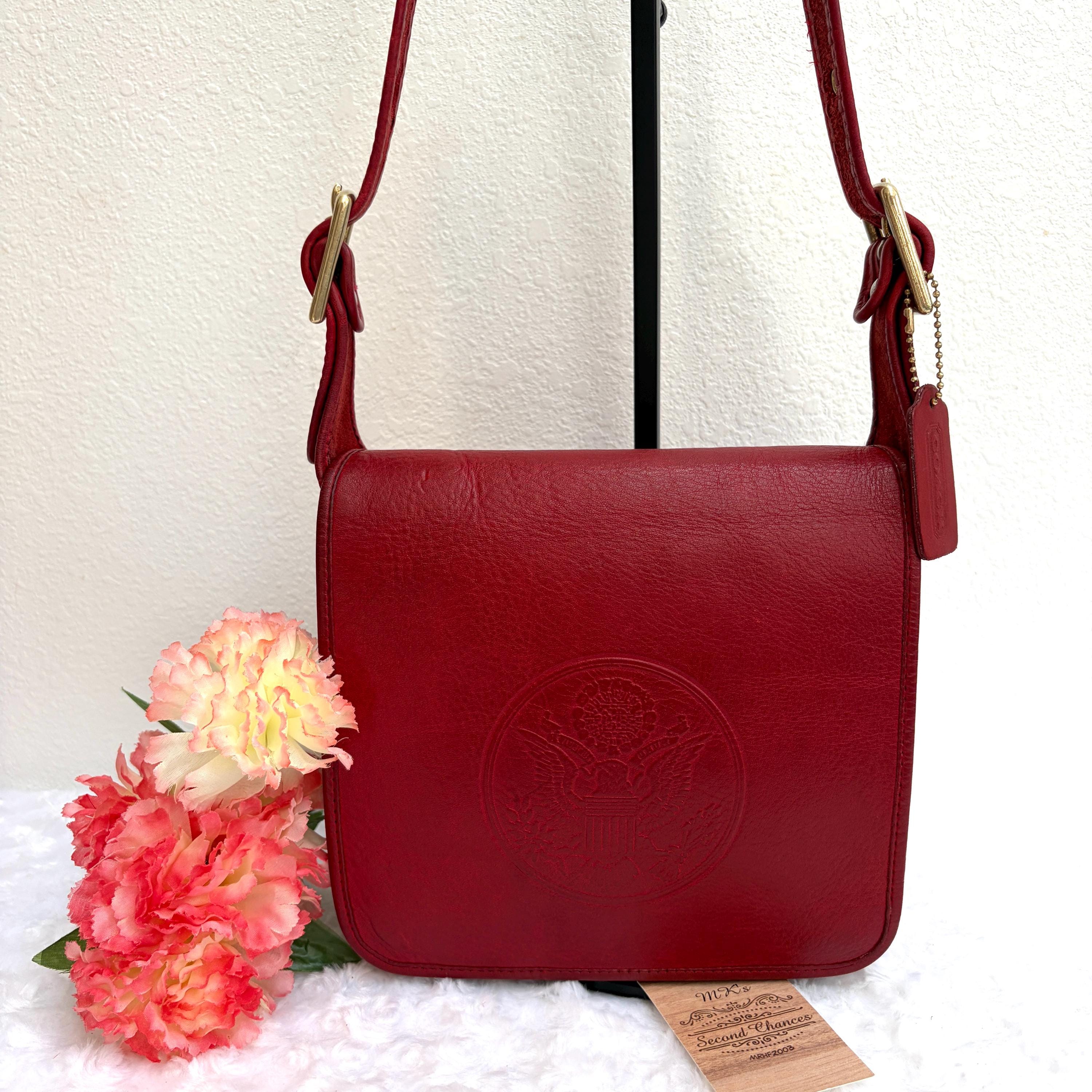 Vintage Bonnie Cashin for Coach Federal Bag - 1972 NYC Red Leather 