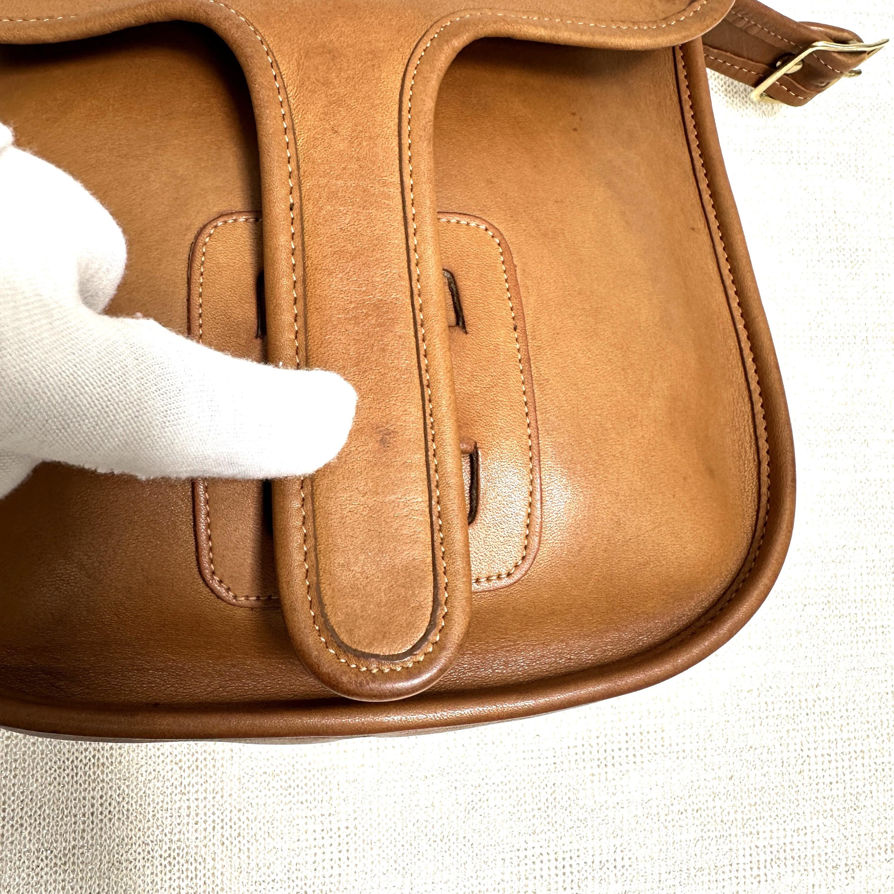 Vintage Coach Small (baby) Courier Pouch 9505 Saddle Leather - NYC