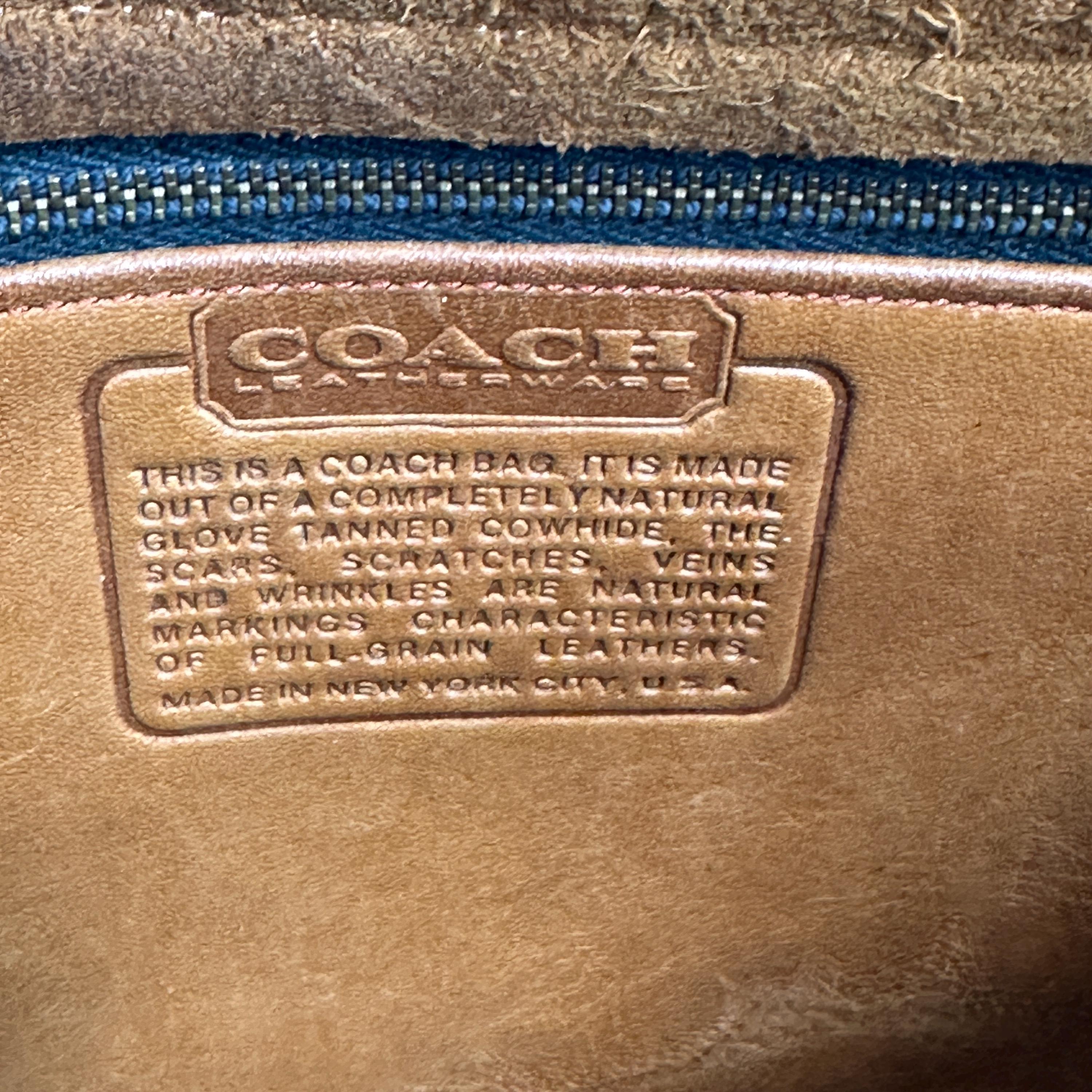 Vintage Coach Small (baby) Courier Pouch 9505 Saddle Leather - NYC