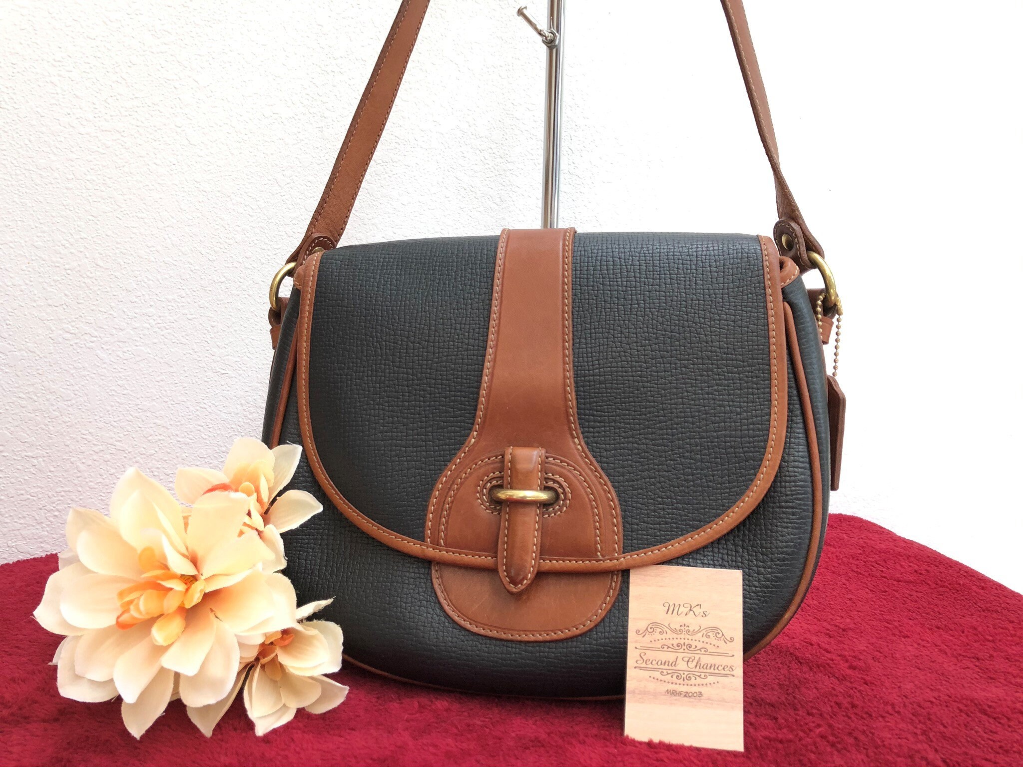 blue coach crossbody purse