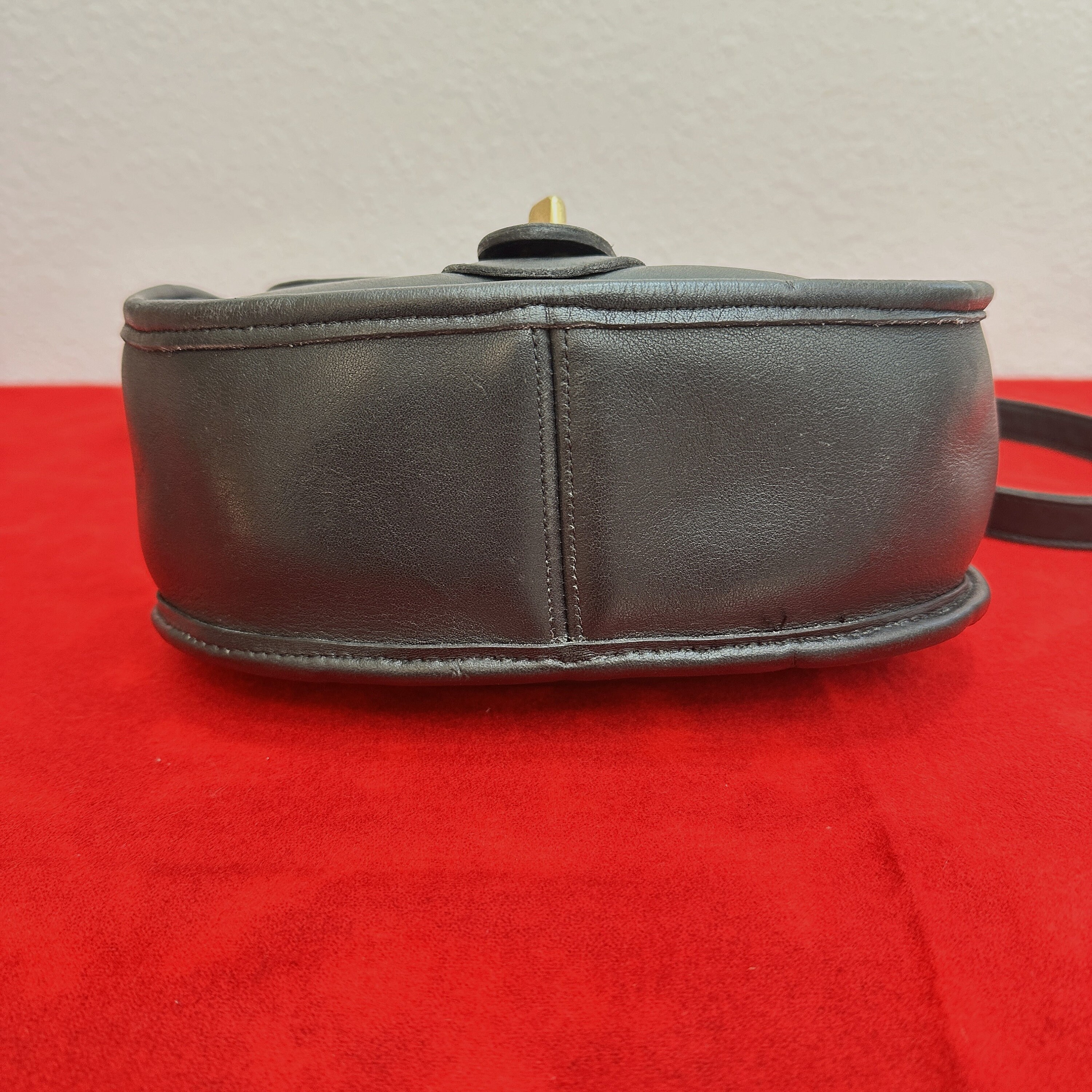 Vintage Coach Post Pouch 9906 in Black Leather, USA Made