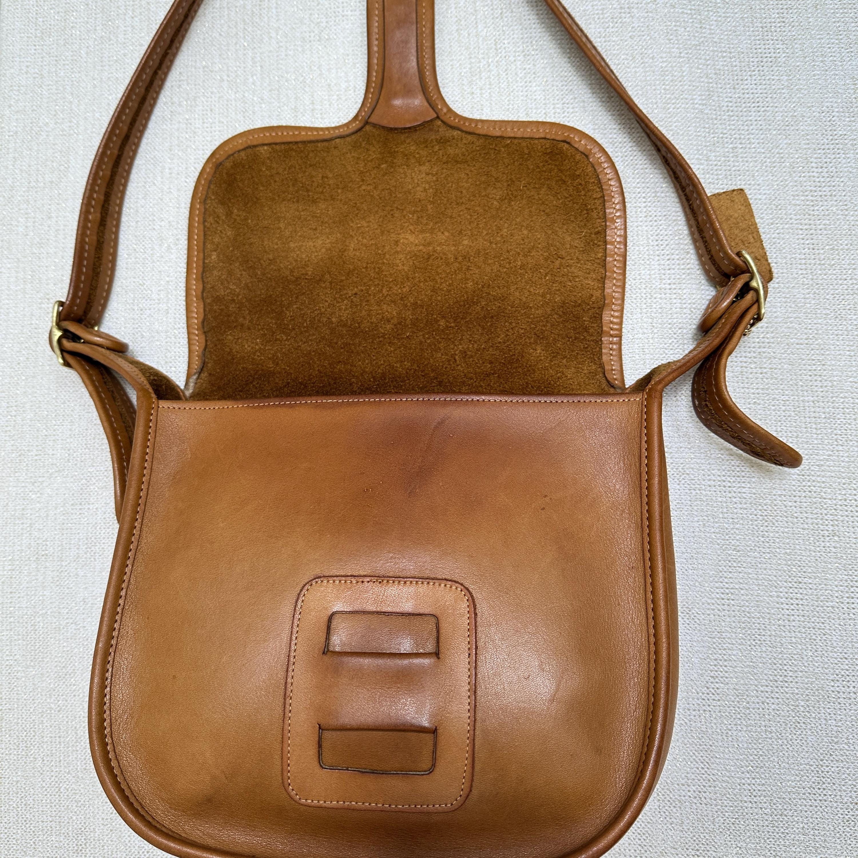 Vintage Coach Small (baby) Courier Pouch 9505 Saddle Leather