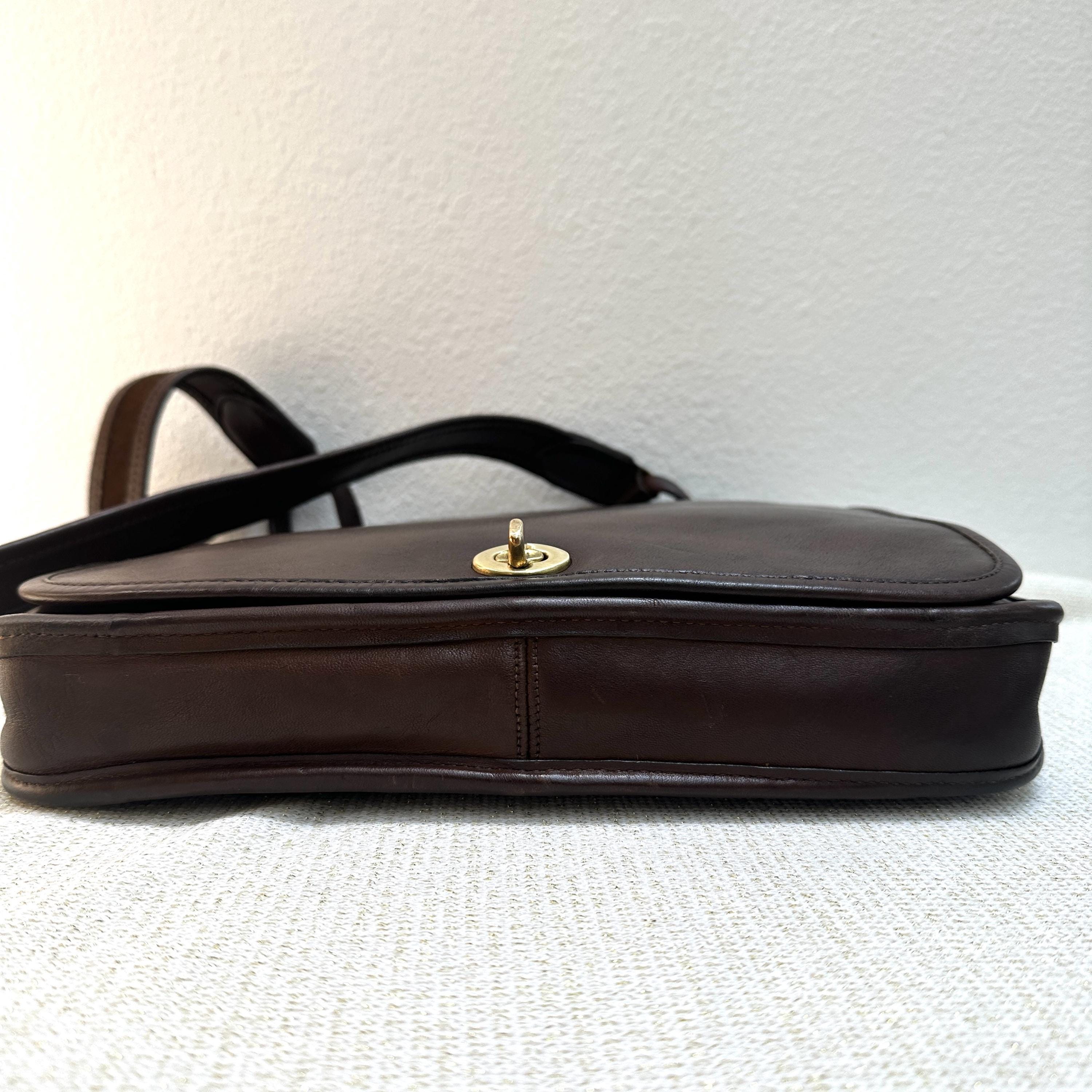 Vintage Coach Suspender Bag 9490, in Mocha Leather, Pre