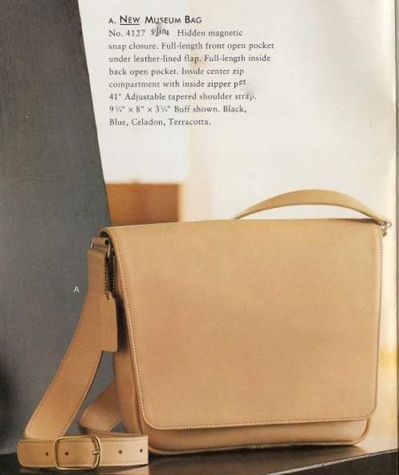 Vintage Coach Museum Bag 4127 in Blue Leather USA Made in Etsy