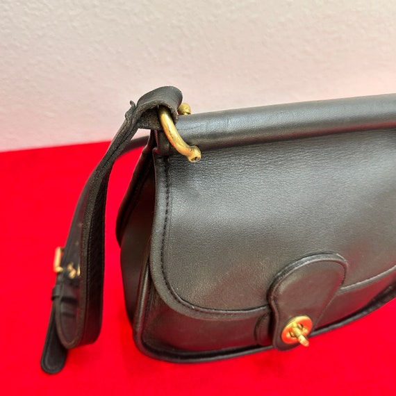 Vintage Coach Post Pouch 9906 in Black Leather, U… - image 10