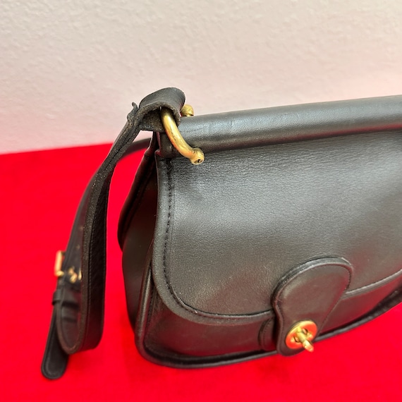 Vintage Coach Post Pouch 9906 in Black Leather, U… - image 10