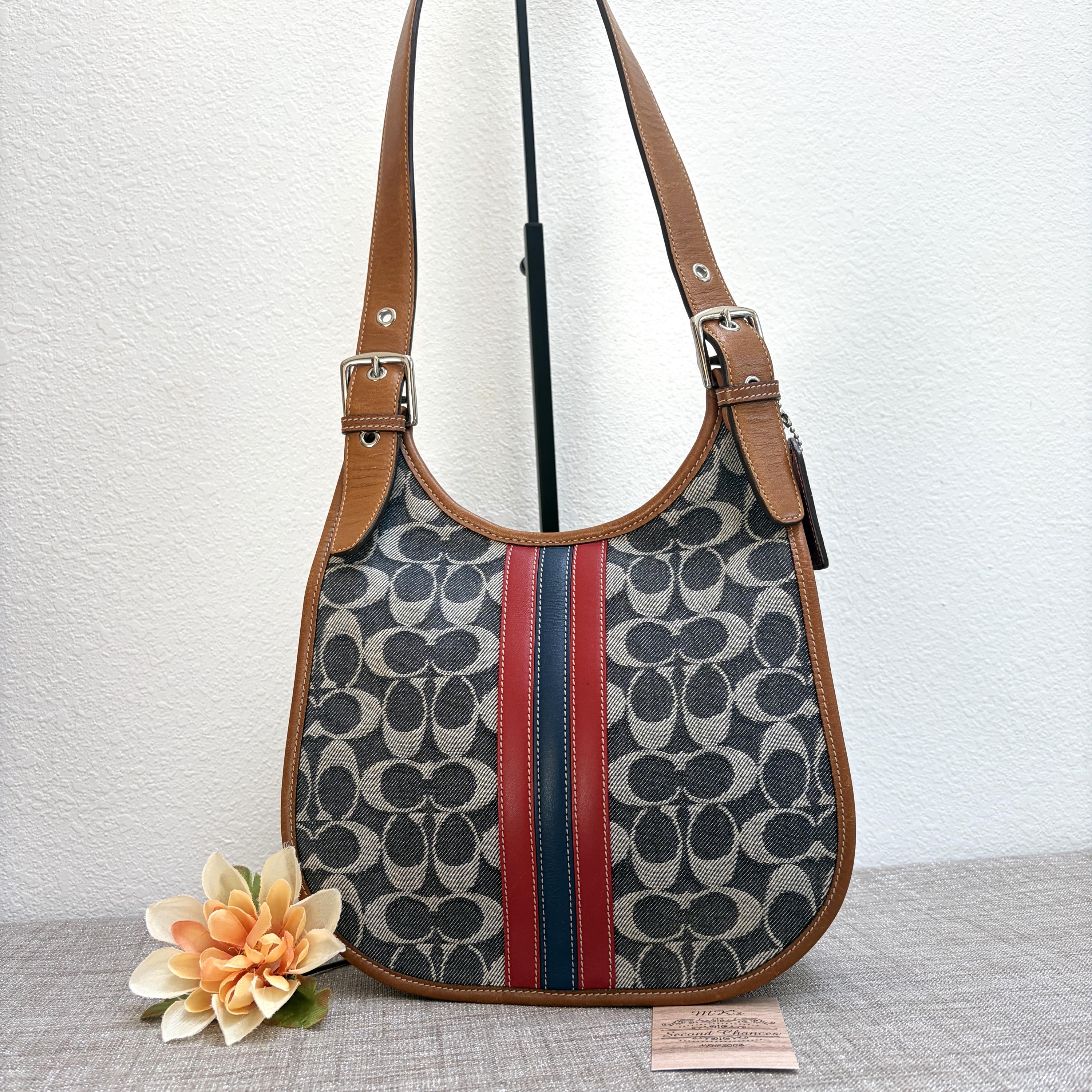 Vintage Coach Signature C Brown Shoulder Bag - Etsy