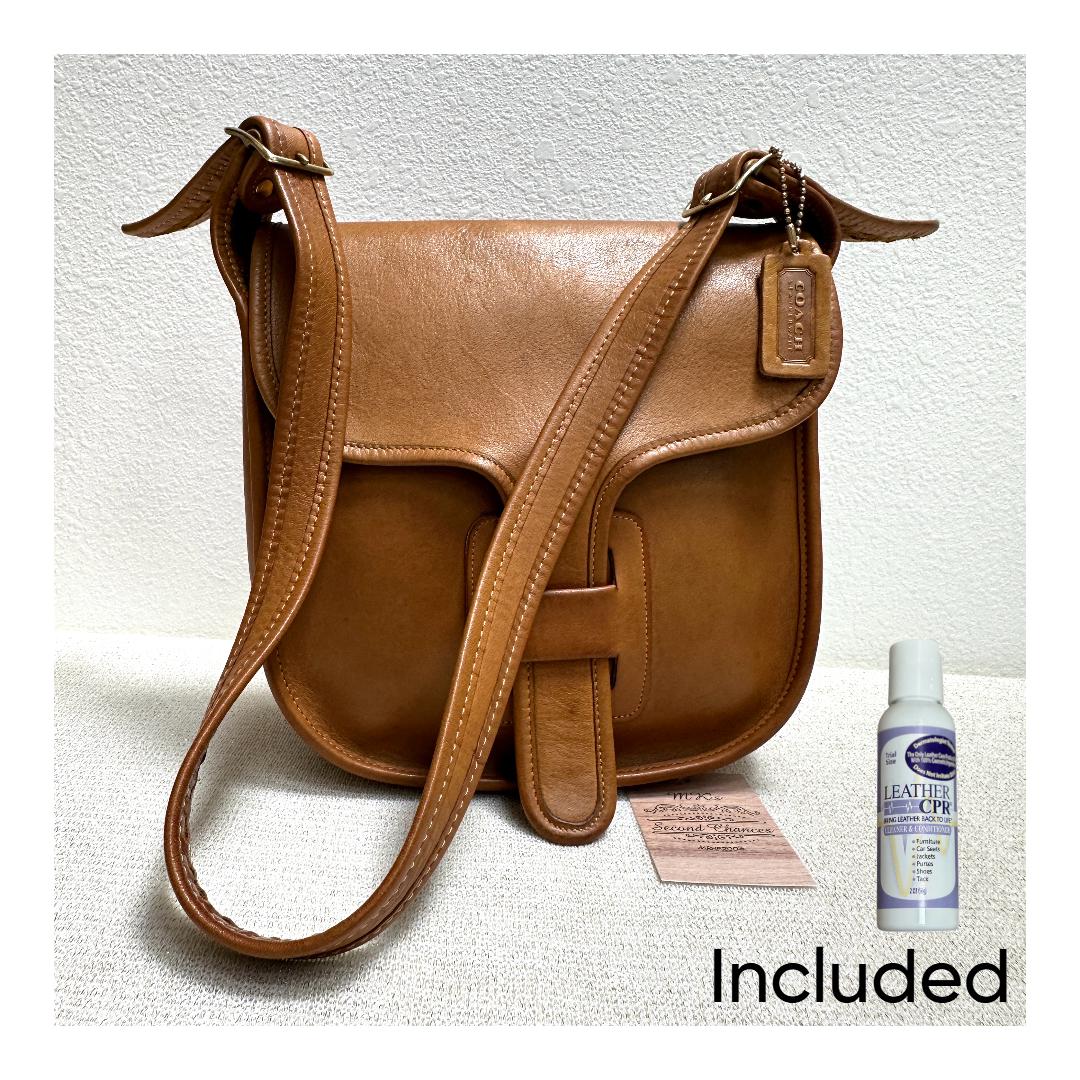 バッグ OLD COACH Leather pouch accessory holder Vintage Coach Accessory Pouch Vanity Logo Charm Leather
