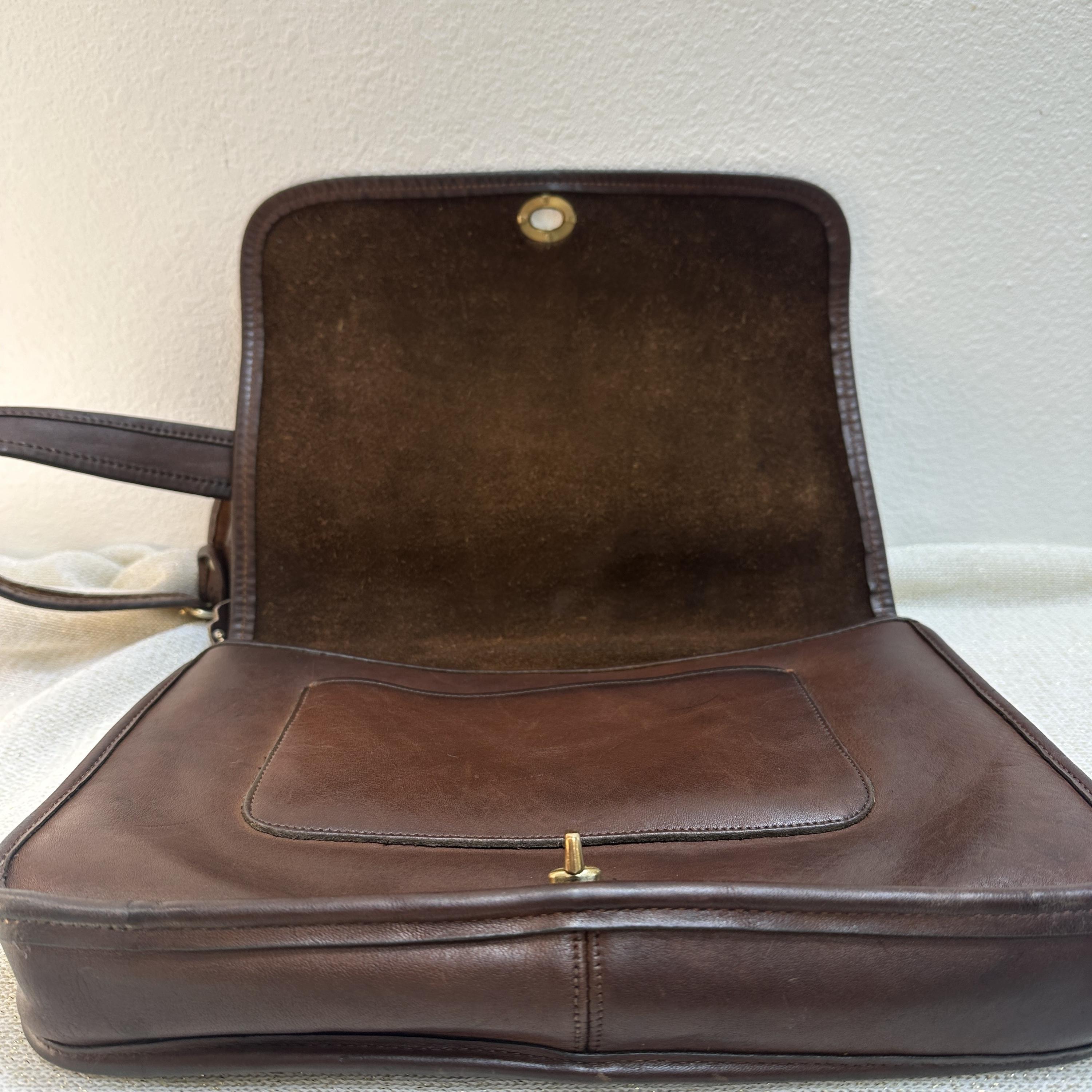 Vintage Coach Suspender Bag 9490, in Mocha Leather, Pre